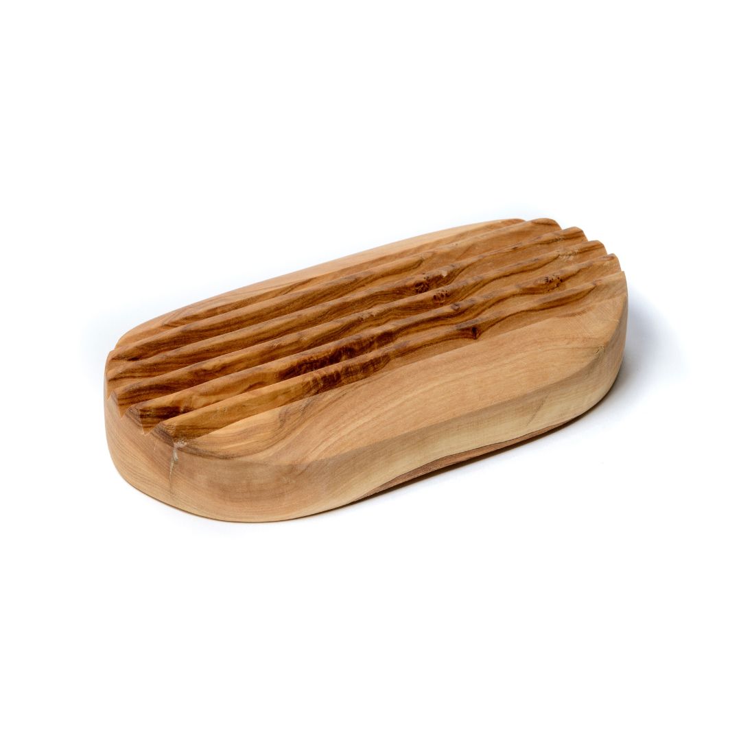 Olive Wood Soap Dish (Flat)