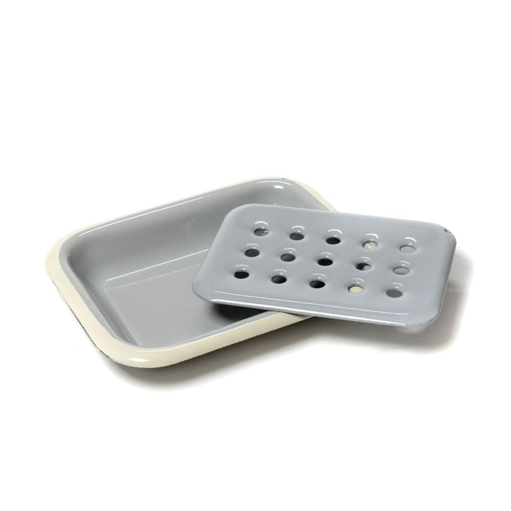 Enamel Dish Soap Grey.