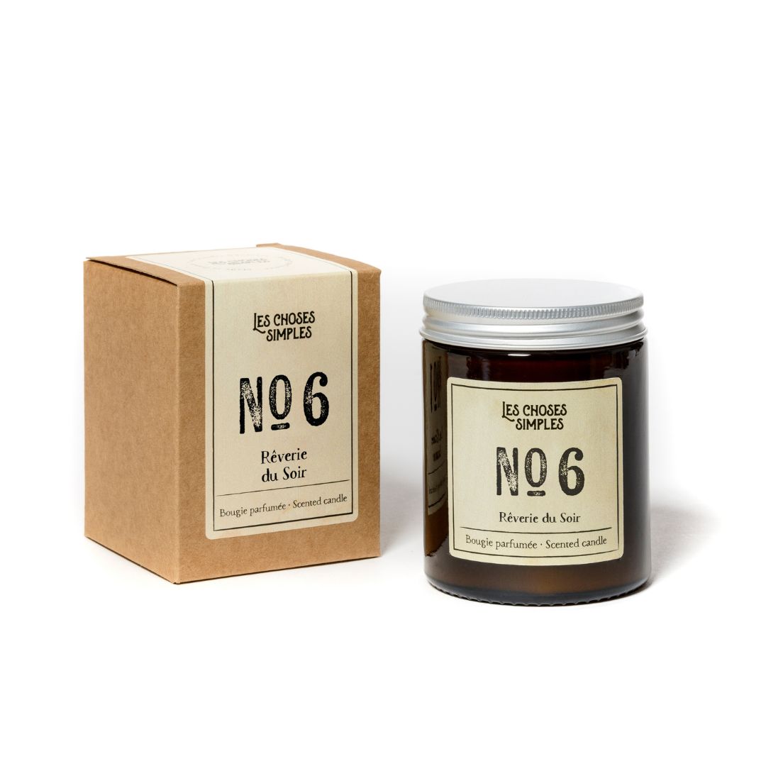 Candle No 6 "Rêverie du Soir" (Black Amber & Lavender).