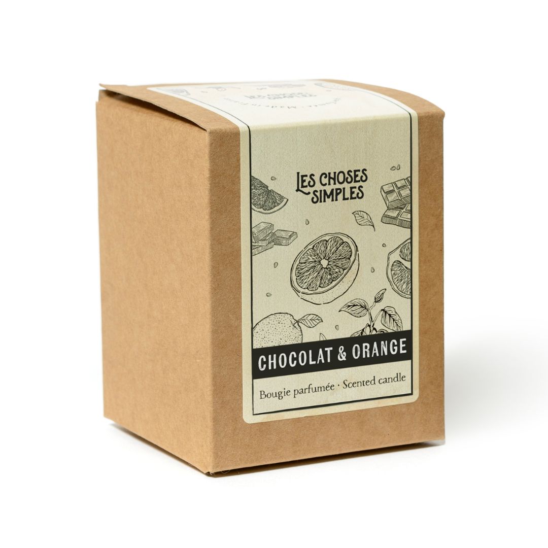 Boîte pour Bougie M "Chocolat & Orange"