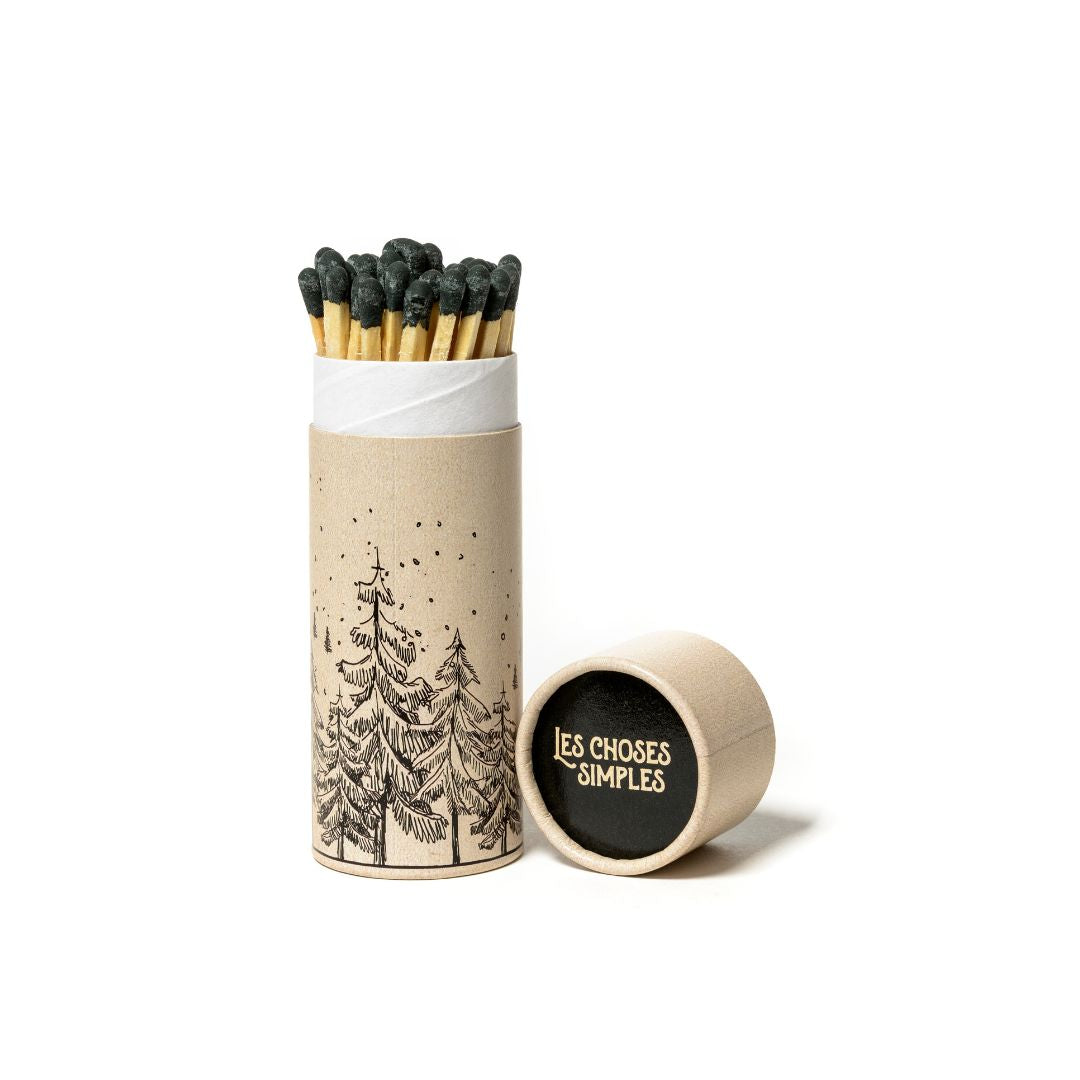 Round Box Luxury Matches "Christmas Tree".